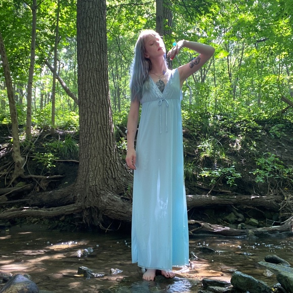 Vintage "Sears" Maxi Slip Dress - Picture 4 of 10